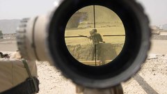 Scope soldiers military sniper