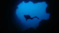 Scuba diving underwater cape