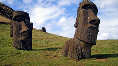 Sculptures Easter Island Landscapes