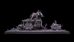 Sculptures elephants vehicles kris