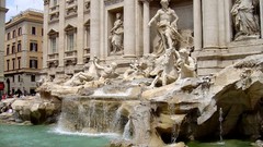 Sculptures Rome Italy trevi