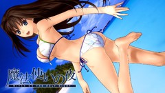 Sea ass outdoors long hair blue eyes brunettes bare shoulders 