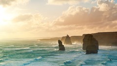 Sea Australia cliffs rocks waves Melbourne
