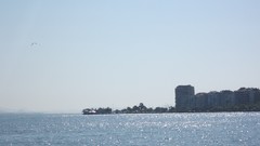 Sea blue cityscapes Izmir Turkey