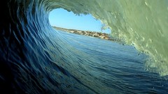 Sea blue ocean Green waves atlantic ocean clark little