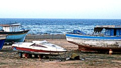 Sea Boats vehicles skyscapes libya