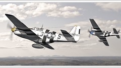 Sea clouds ocean Aircraft War design flying airplanes skies 