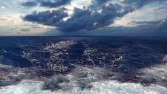 Sea clouds sky horizon Caribbean Sea