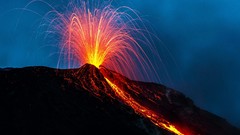 Sea eruption Volcanoes Italy italia Aeolian Islands Isole Eolie