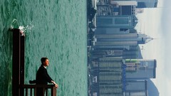 Sea Men Hong Kong balcony cityscapes illusions philippe ramette