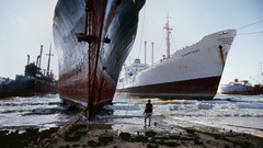 Sea Men ships waves outdoors shipyards