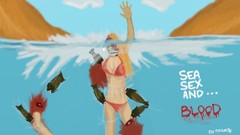 Sea Movies woman Piranha comics