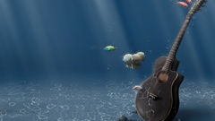 Sea Music guitar under