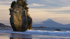 Sea New Zealand Beaches mount Taranaki