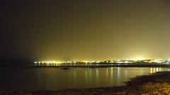 Sea ocean coast lights cityscapes fuerteventura skylines 
