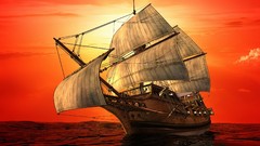 Sea sailing ship sail ship