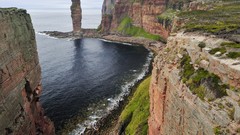 Sea Scotland sandstone old people