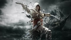 Sea ships assassins creed video games fantasy art Assassins 