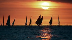 Sea sun ocean Boats windsurfing