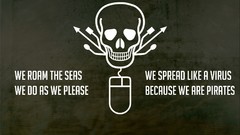 Sea Textures pirates Typography skulls virus computer mouse