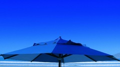 Sea umbrella beach blue horizon