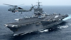 Sea water ocean War Guns ships Helicopters Boats marine Carrier 