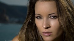 Sea woman brunettes Nena Blue