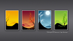 Seasons digital art panels