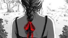 selective coloring artwork pencil drawing sketches Women back