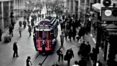 Selective coloring İstiklal Avenue