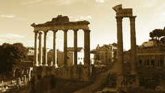 Sepia ruins architecture historic Roman Empire
