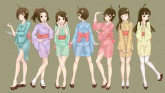 Series barefoot brown eyes short hair bakemonogatari 