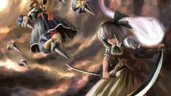 Shanghai anime girls konpaku youmu touhou alice margatroid myon