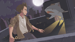 Sharks rooftops handguns hats