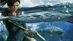 Sharks tomb raider tomb raider underworld video games split-view