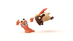 Sheep worms soldier video games Worms Revolution