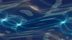 Shiny blue glows brass