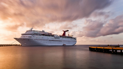 ship ports Sea clouds vehicle cruise ship