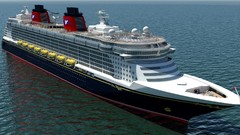 Ships Cruiser disney 3D renders