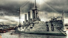 Ships dock Cruiser Russian Navy Russians Avrora