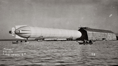 Ships grayscale vehicles Zeppelin