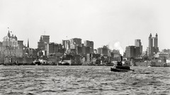 Ships monochrome historic new york city east river old 