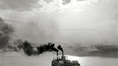 Ships monochrome steamship