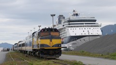 Ships widescreen AK locomotives trains