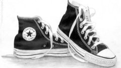 Shoes grayscale Converse