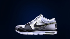 Shoes Nike blue background