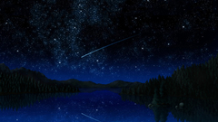 Shooting star starfield