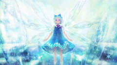 Short hair crystals snowflakes