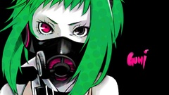 Short hair green hair