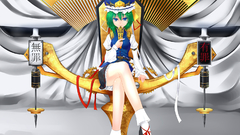 Short hair green hair